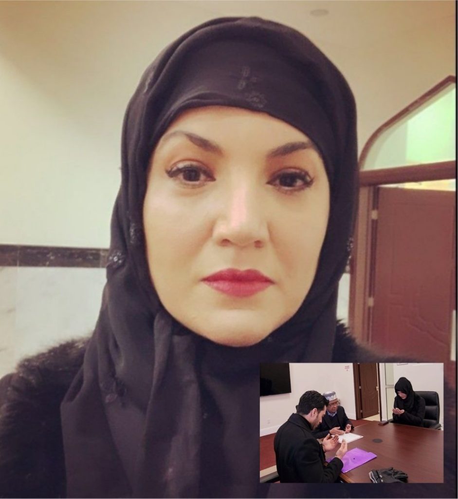Reham Khan in Hijab on Nikkah Day