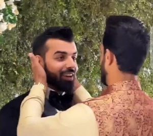 Shadab Khan at his wedding reception happening now