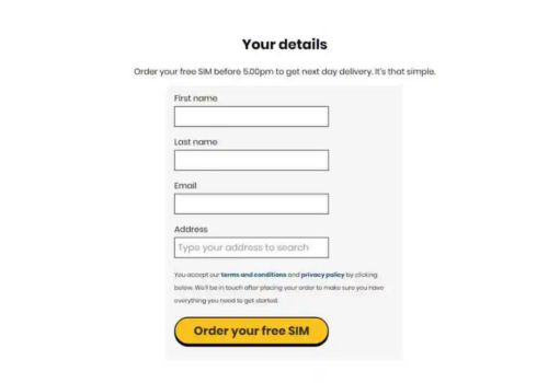 Giffgaff Sim Pakistan How to Order it Online for Free
