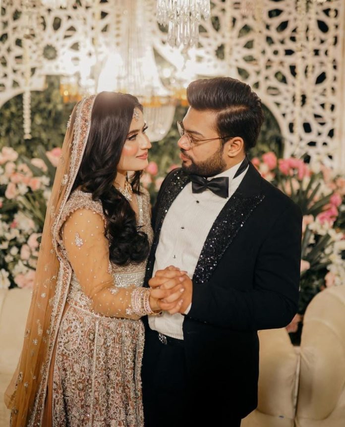 Ducky Bhai And Aroob Jatoi Look Stunning At Their Walima Entertainment Bracket