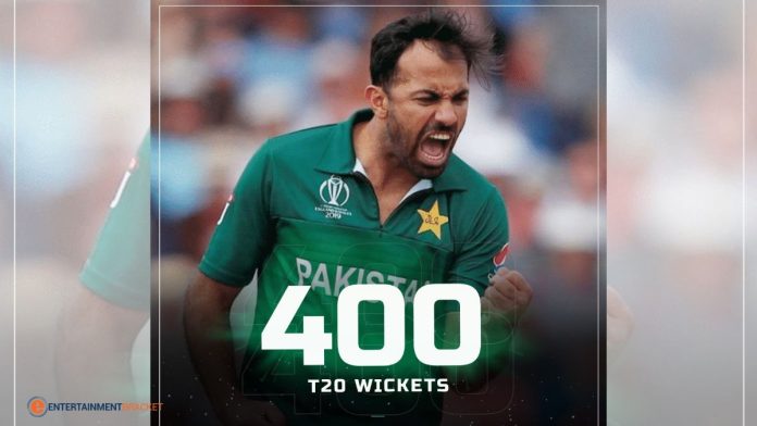 Wahab riaz First Pakistani Player To Take 400 Wickets In T20 Cricket