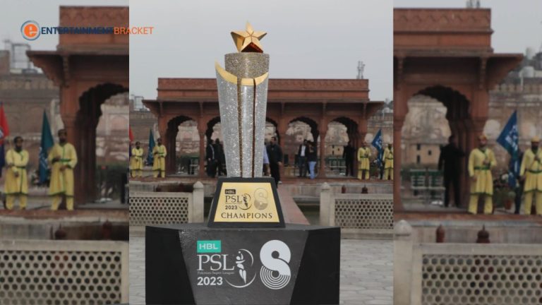 PSL 8 Glittering Supernova Trophy Unveiled in Lahore