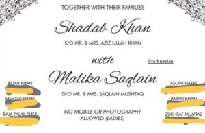 Shadab Khan-Malika Saqlain are now husband and wife. See first pics from wedding 