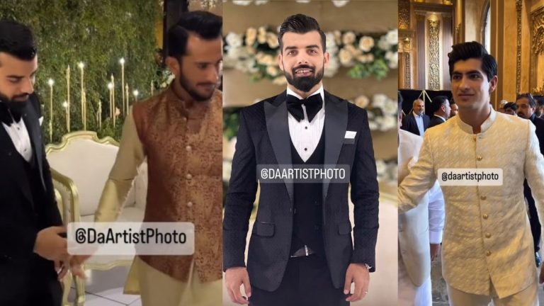 Shadab Khan at his wedding reception happening now