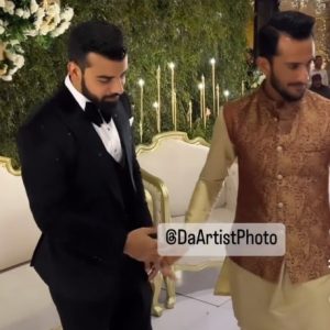 Shadab Khan at his wedding reception happening now