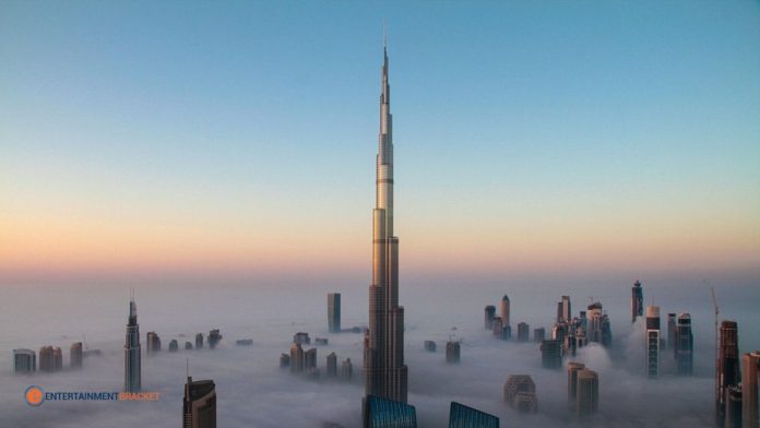 The Burj Khalifa Stands Tall Amongst the Clouds