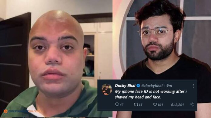 Ducky Bhai Shaves Head After Hitting 6 Million YouTube subscribers and triggers meme-fest