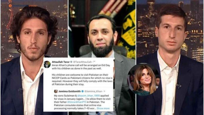 Imran’s Sons Welcome to Visit Pakistan on Nicop Cards as “Pakistani Citizens,” Attaullah Tarar